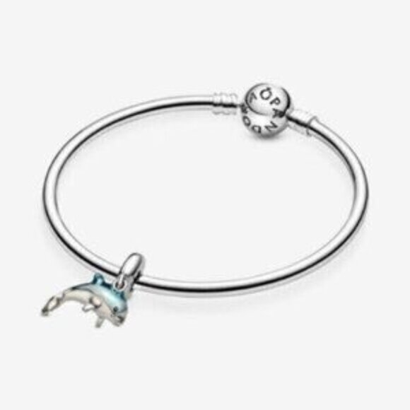 Pandora Shimmering Dolphin Dangle Charm - Picture 5 of 5